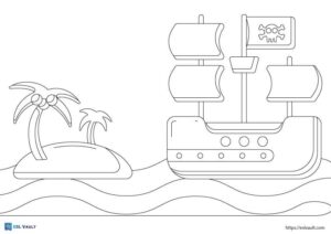 21 Free Ship Coloring Pages ESL Vault