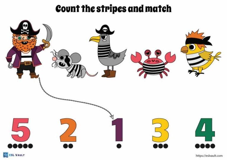 pirate worksheets for preschool counting