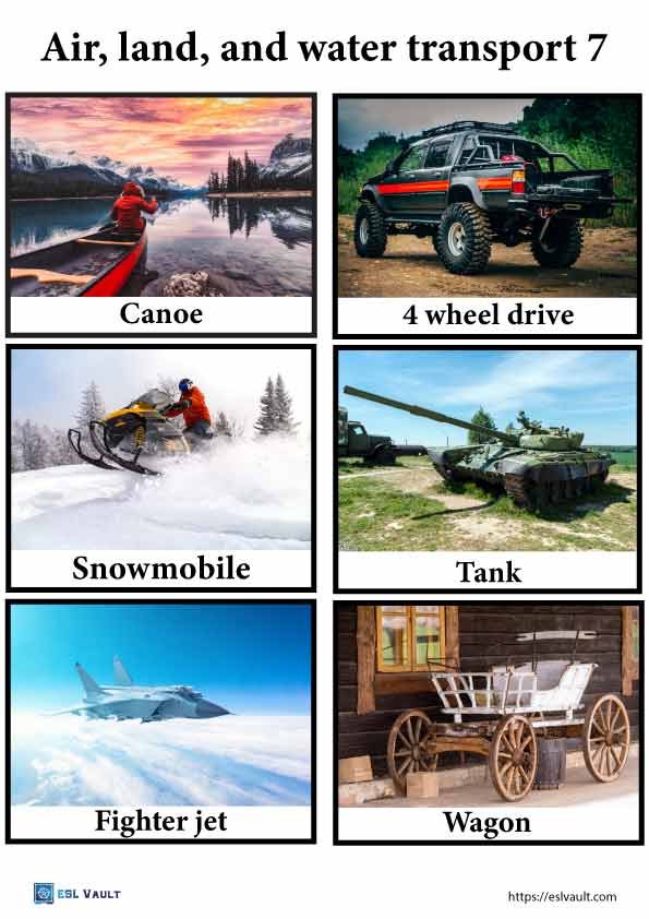 free printable printable land air and water transport pictures 7