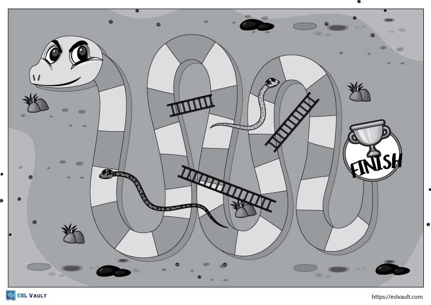 10 free PDF snakes and ladders printables - ESL Vault