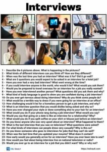 25 conversation questions about interviews