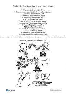 ESL prepositions drawing worksheets - ESL Vault