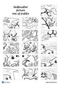 7 free picture mix up puzzle printables - ESL Vault