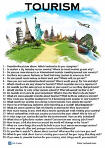 25 conversation questions about tourism