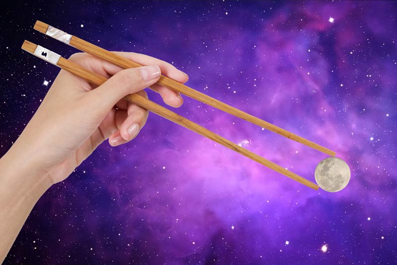 the moon on a stick expression