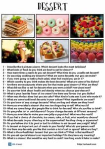 25 dessert conversation questions
