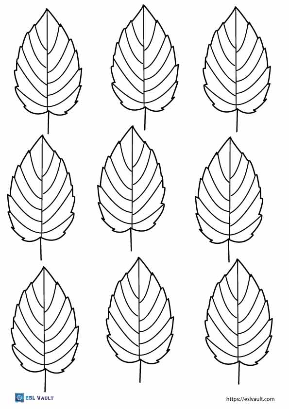 autumn leaf template