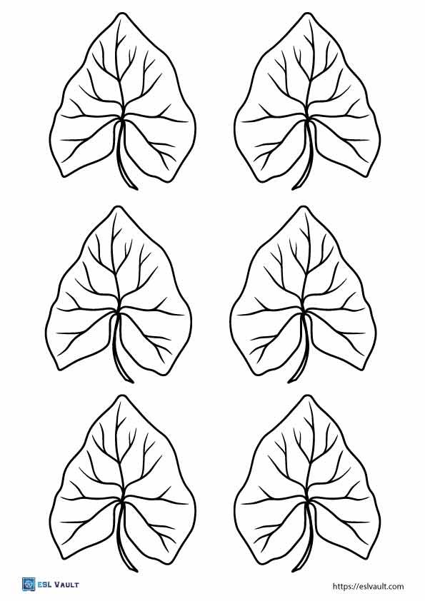 ivy leaf template printable