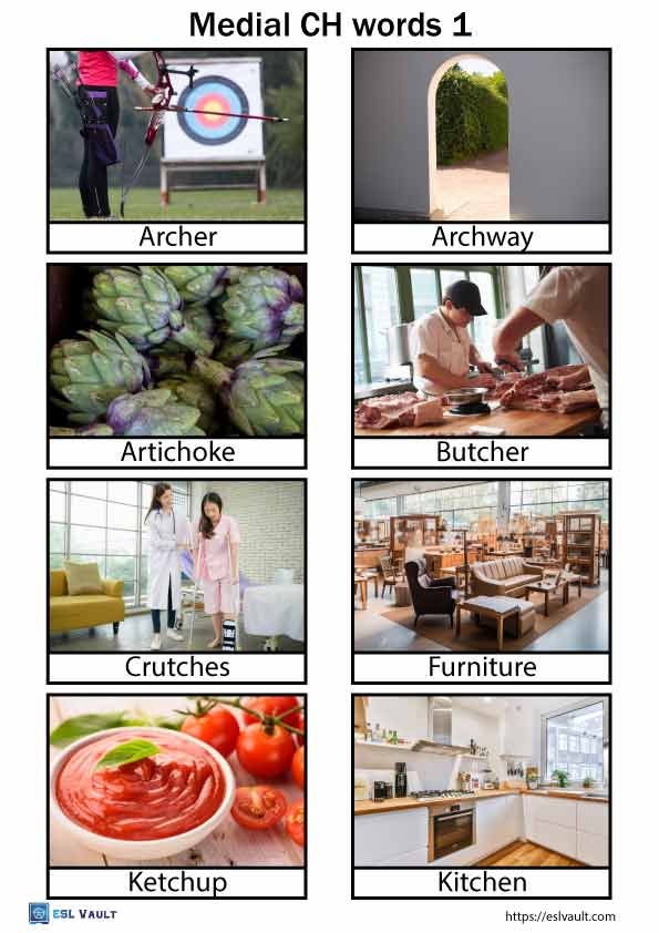 medial ch words 1