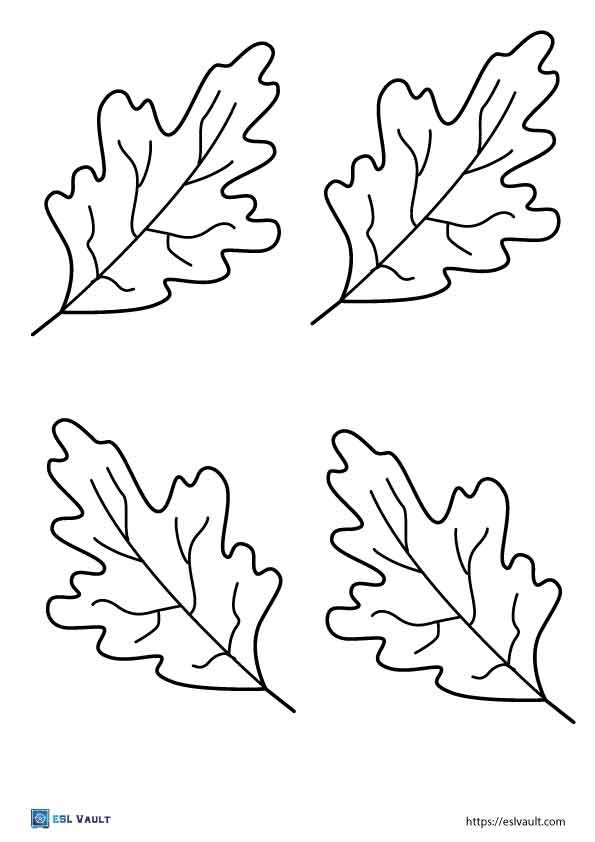 oak leaf template