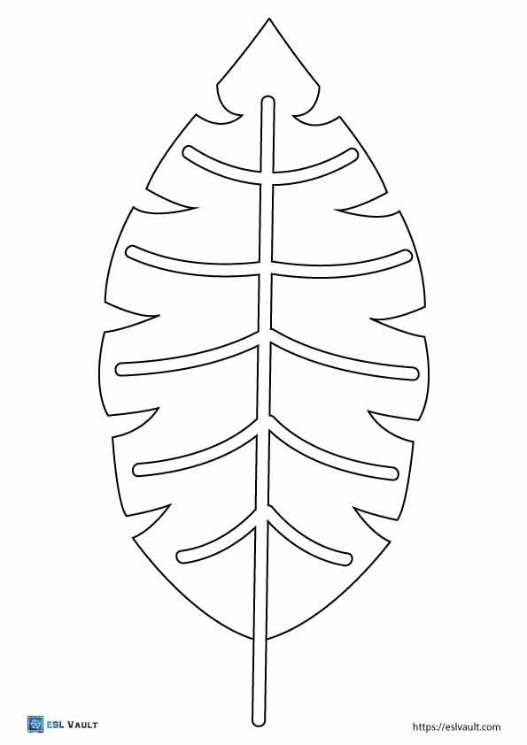 88 Free Printable Leaf Templates PDF ESL Vault