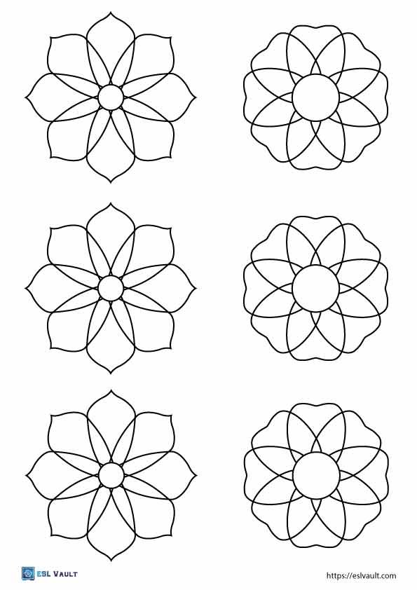 printable flowers template 6