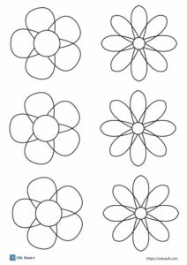 120 Free Printable Flowers To Cut Out (pdf) - Esl Vault