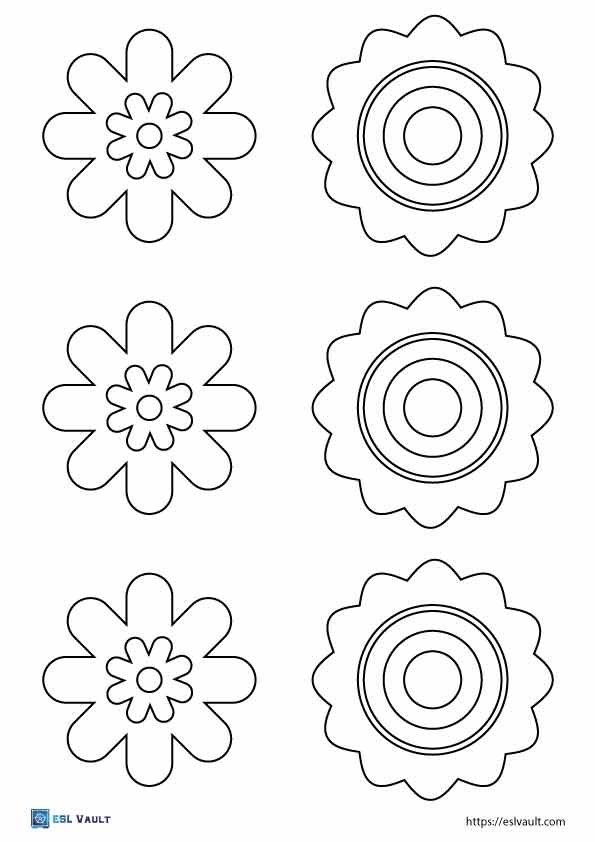 printable flowers template 3