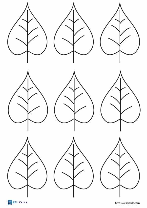 simple leaf templates