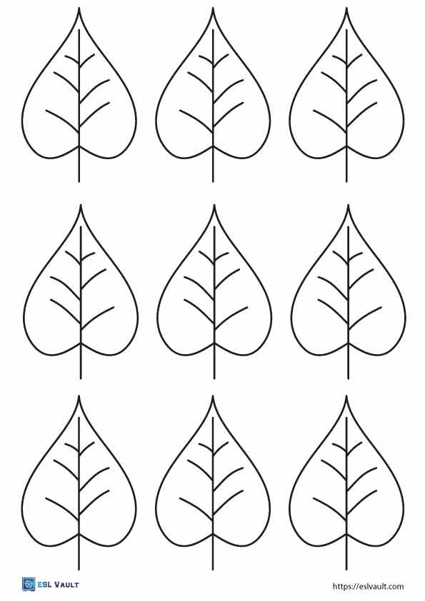 simple leaf templates