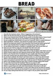 25 conversation questions about bread