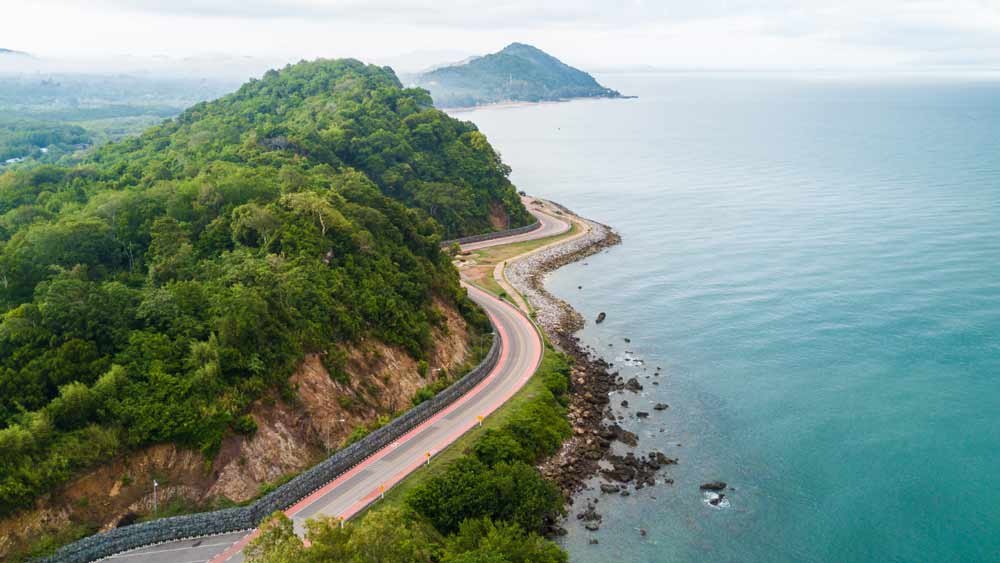 a beautiful coastal road