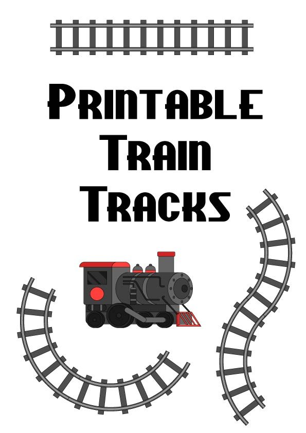 free printable train tracks featured image