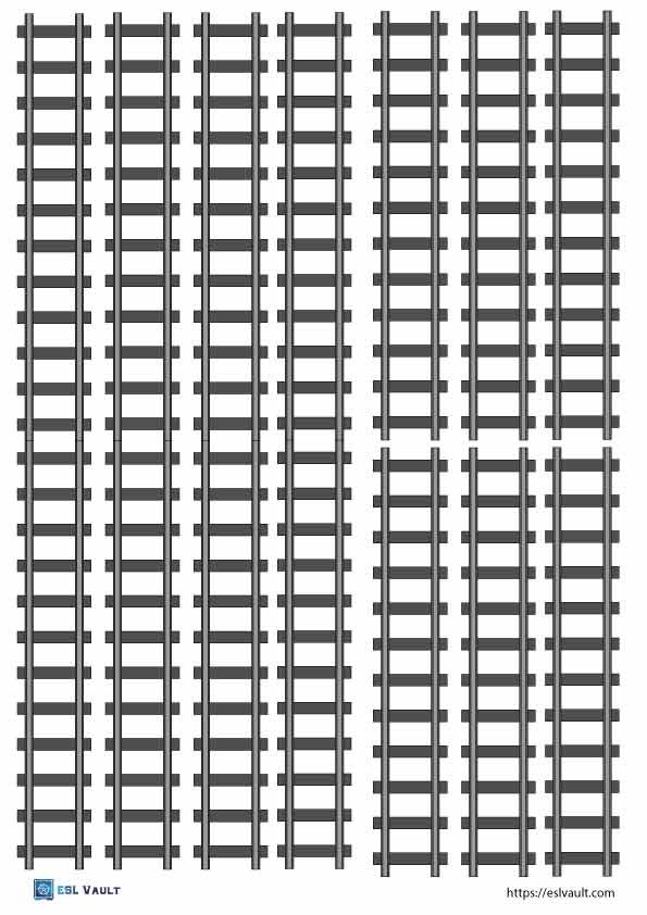 free printable railway tracks 1