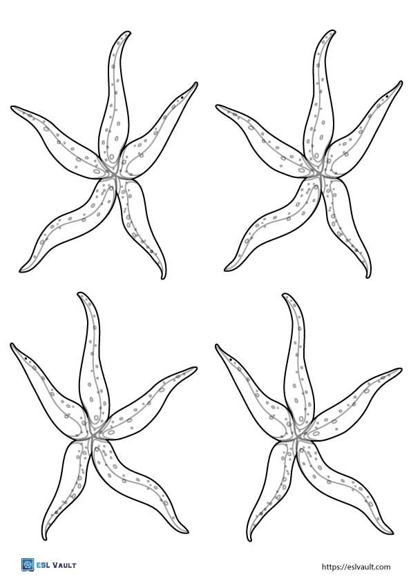 free printable starfish template pdf