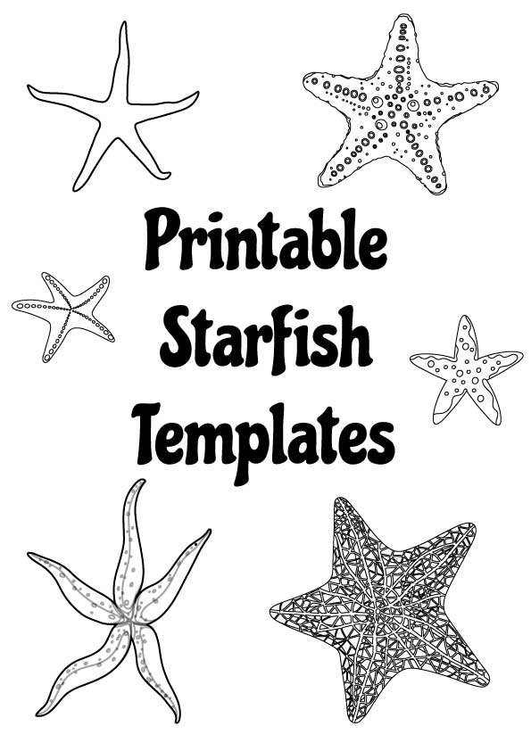 free printable starfish templates and out lines