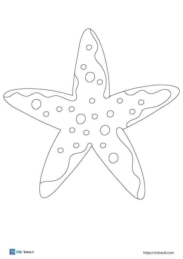 large printable starfish template pdf 2