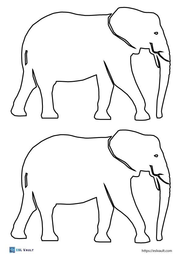 medium elephant outlines 2