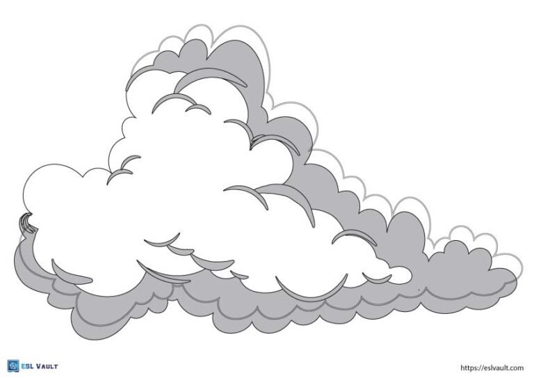 big rain cloud template