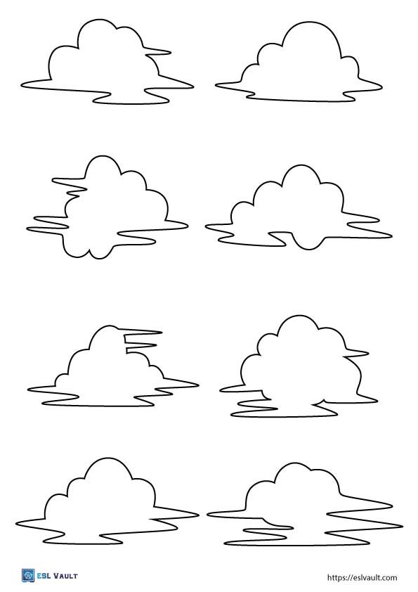 cloud templates printable