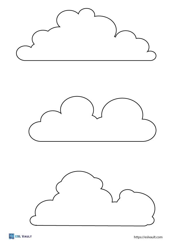 cloud shapes template 2