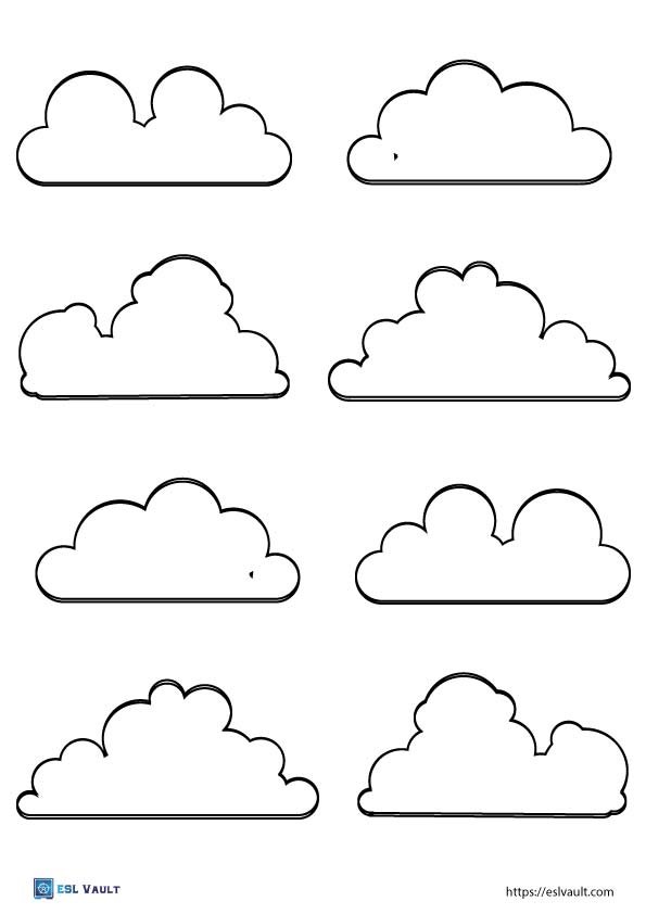 free template of clouds