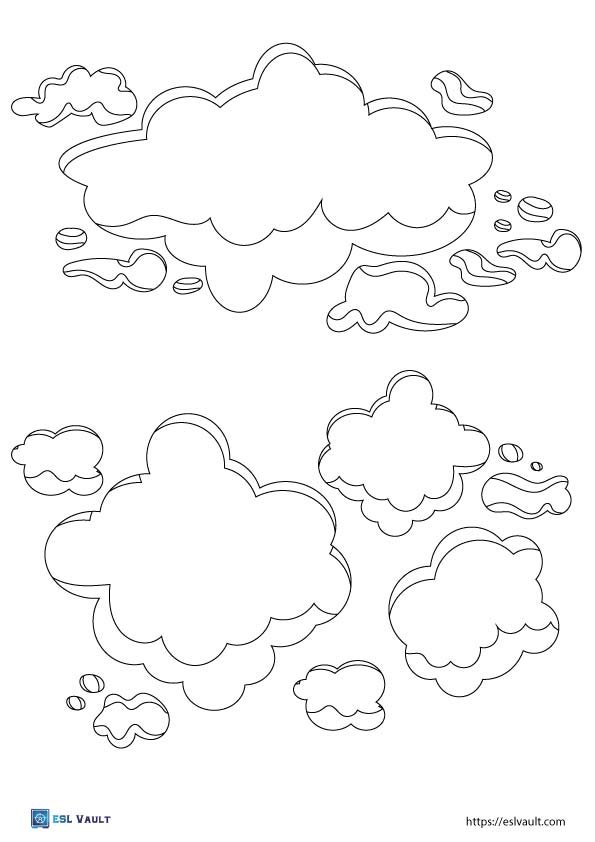 printable cloud templates with lines