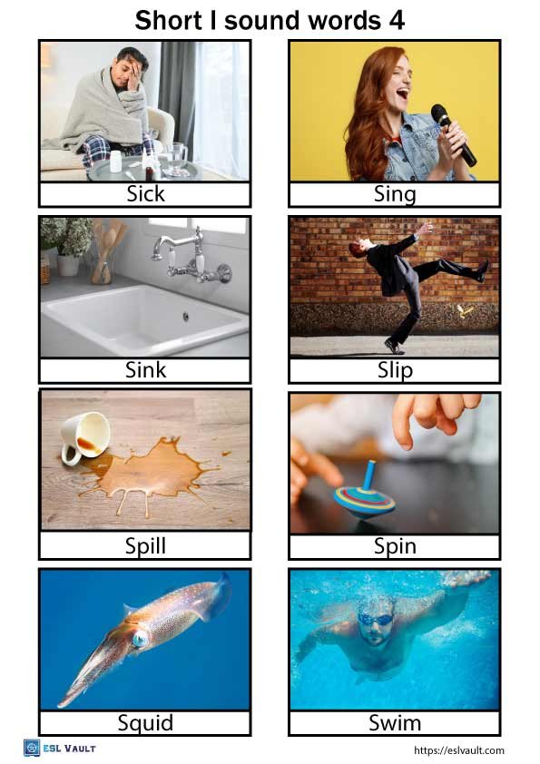 short i words with pictures 4