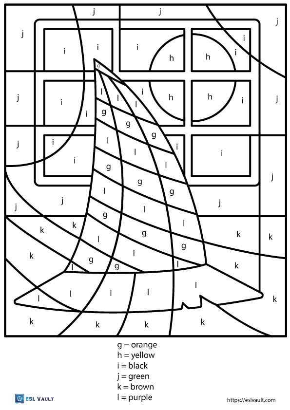 free printable color by letter pdf