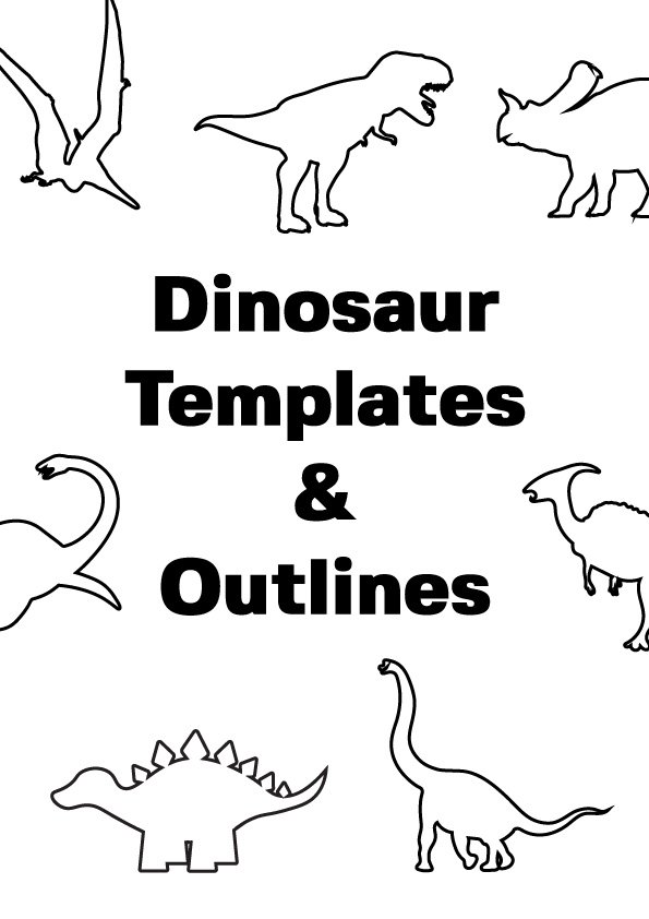 Dinosaur Cut Out Shapes Dinosaur Cut Out Shapes