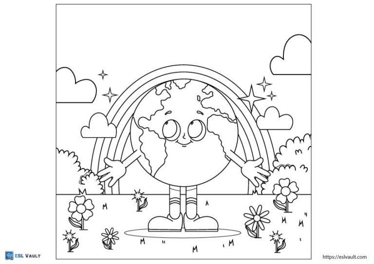 earth day coloring page