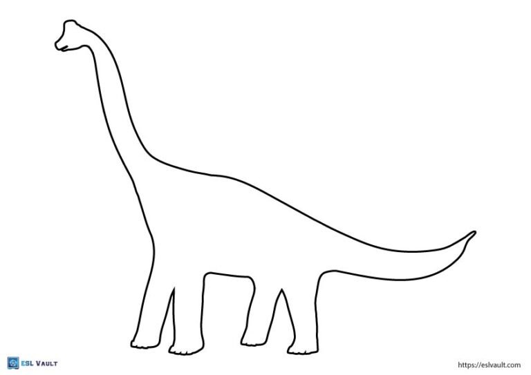 easy dinosaur template for stencils