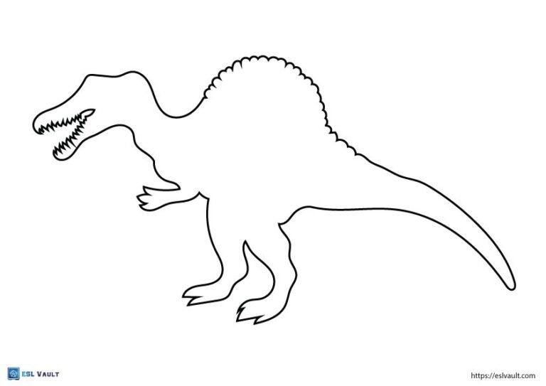 free dinosaur template spinosaurus