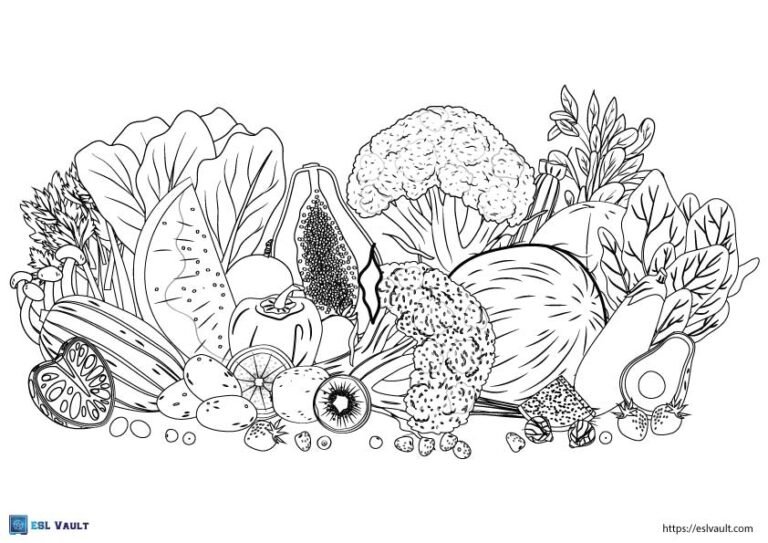 healthy food coloring sheets free
