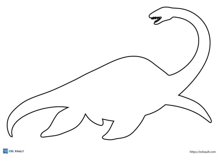 large dinosaur printable template
