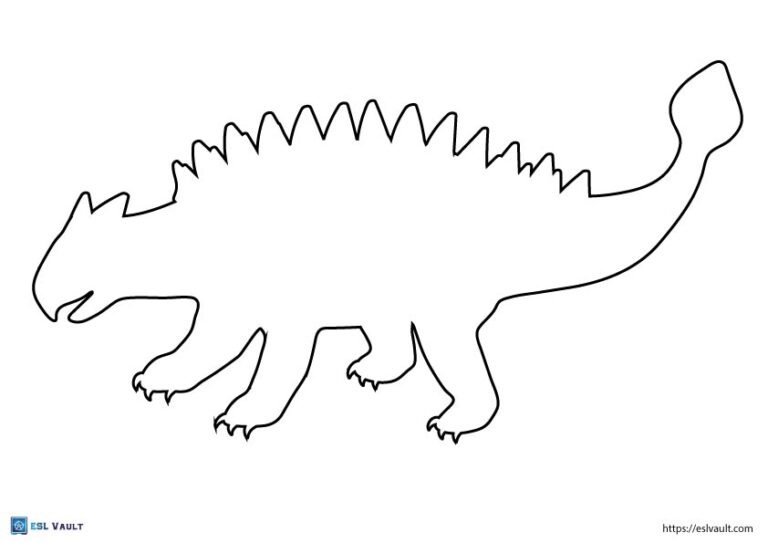 printable dinosaur shape outline