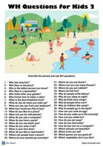 200 WH questions for kids (5 free PDFs) - ESL Vault