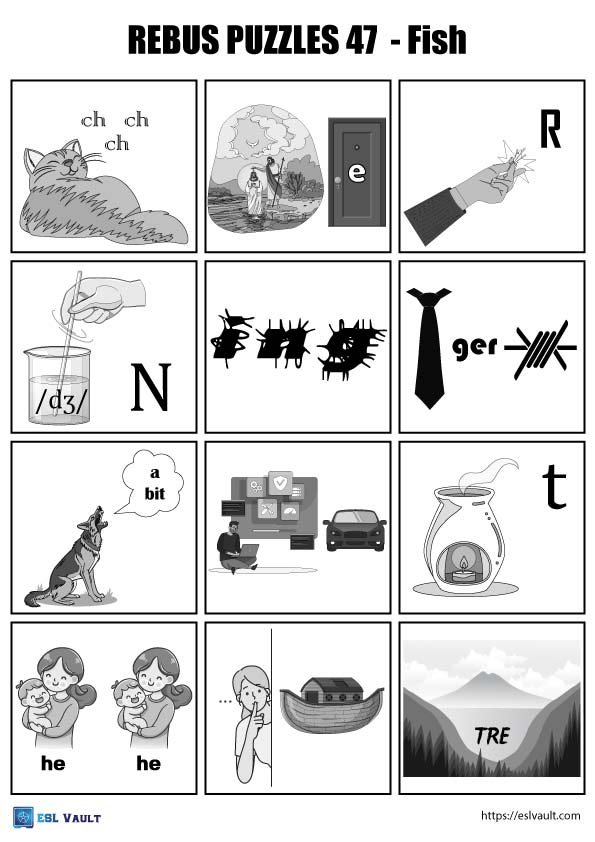 pdf 47 rebus puzzles about fish