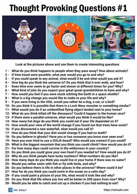 thought provoking questions 1