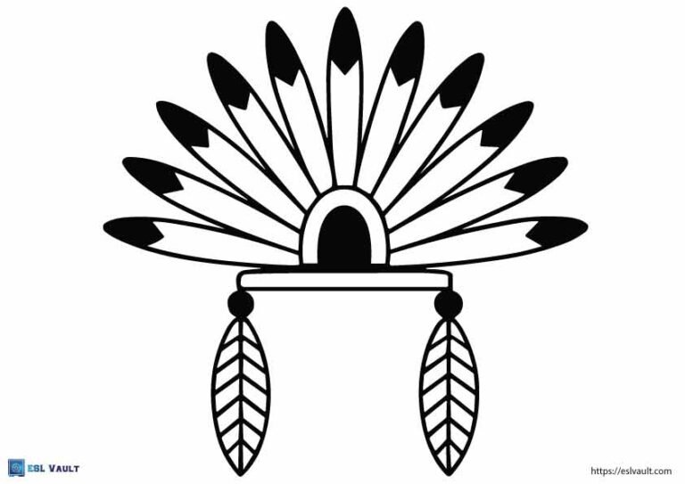 feather headdress template