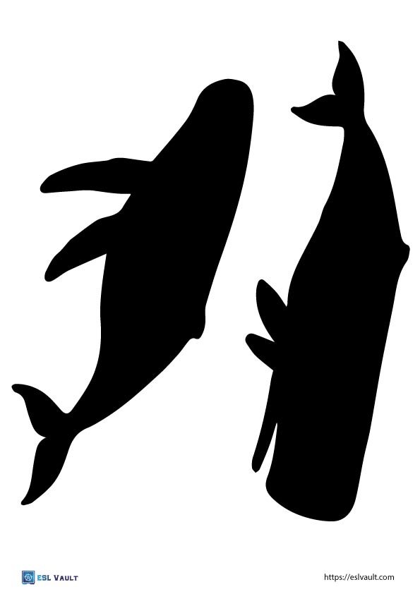 whale templates to print