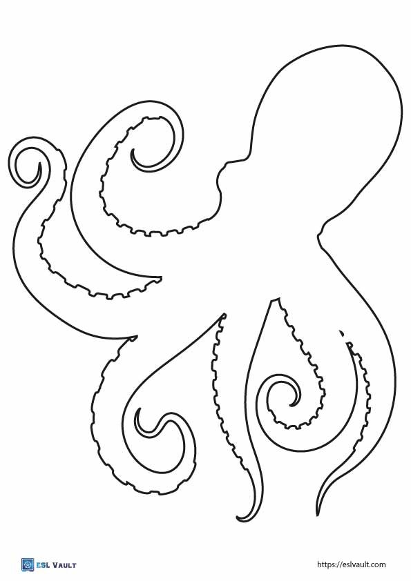 free printable octopus outline