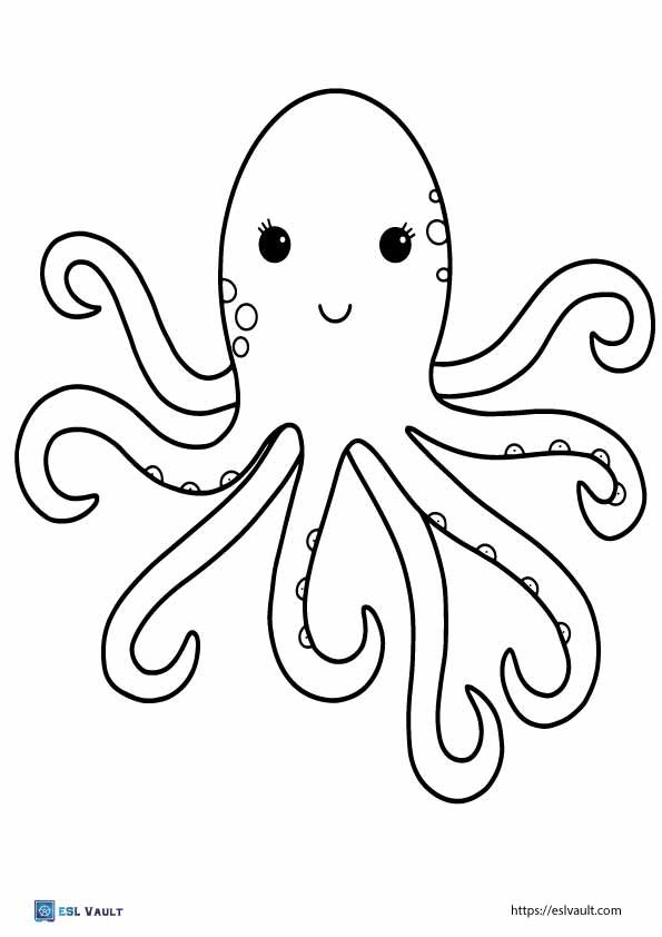 octopus template for kids