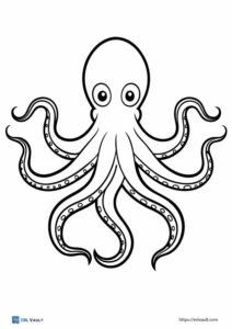 Free octopus outlines and templates (16 PDFs) - ESL Vault